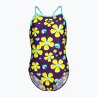 Costum de baie întreg pentru copii arena Spring Lightdrop Back plum multi/water