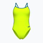 Costum de baie întreg pentru femei Arena Lace Back Solid artic lime/blue cosmo