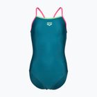 Costum de baie întreg pentru copii arena Light Drop Solid deep teel/shocking pink/verbena