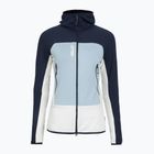 Hanorac pentru femei Millet Fusion Grid Hoodie foggy dew/saphir