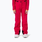 Pantaloni de schii pentru copii Rossignol Girl Ski ruby red