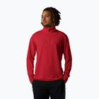 Bluză pentru bărbați de schi Rossignol Mid Layer Stertch Half Zip sports red