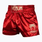 Pantaloni scurți de antrenament pentru bărbați Venum Classic Muay Thai bordeaux/gold