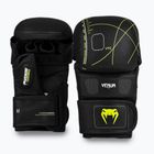 Mănuși de sparing Venum Training Camp 4.0 black/neo green