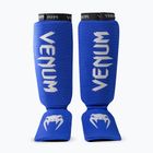 Apărătoare pentru tibii și picioare Venum Kontact Shin Guards royal blue/silver