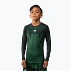 Rashguard pentru copii Venum Attack Kids Rashguard forest green/off white