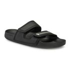 Șlapi de baie Quiksilver Rivi Double Adjust pentru bărbați negru/gri/negru/negru