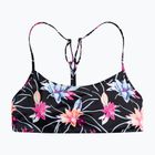 Costum de baie top ROXY Active Bralette 2021 anthracite/floral flow