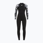 Costumul de neopren pentru femei ROXY 3/2 Elite XT ST Printed FZ GBS 2021 true black/black flowers