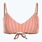 Costum de baie top ROXY Into The Sun Athletic Triangle 2021 papaya punch novelta stripe h