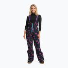 Pantaloni de snowboard pentru femei ROXY X Rowley Insulated Bib True Black Darkreds floral