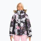 Jachetă de snowboard pentru copii ROXY Jet Ski Girl adevărat negru floare neclară floare
