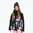 Jachetă de snowboard pentru femei ROXY Galaxy Galaxy negru adevărat floare neclară floare