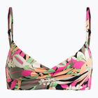 Partea de sus a costumului de baie ROXY Printed Beach Classics Wrap anthracite palm song s