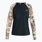 Longsleeve de înot pentru femei ROXY Lycra Printed anthracite palm song s