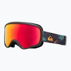 Ochelari de snowboard pentru copii Quiksilver Shredder Boy puzzle camo/red ml