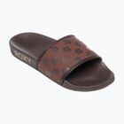 Papuci pentru femei ROXY Slippy IV brown combo