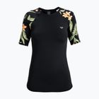 Tricou de înot pentru femei ROXY Lycra Printed anthracite island escape