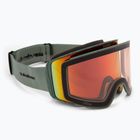 Ochelari de snowboard pentru bărbați Quiksilver Storm MG dark ivy/clux ml red