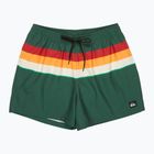Pantaloni scurți de baie pentru bărbați Quiksilver Everyday Printed Volley 15" forest outside stripe