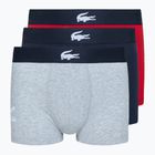 Boxeri Lacoste 5H1803 BCK 3 pary navy blue/silver china/red