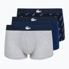 Boxeri pentru bărbați Lacoste 5H1288 3-perechi navy blue/white/silver ch