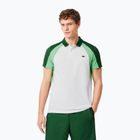 Tricou polo Lacoste Tennis pentru bărbați DH8963 alb/verde lamaie