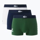 Boxeri pentru bărbați Lacoste 5H1291 3-perechi thyme/navy blue/white