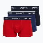 Boxeri pentru bărbați Lacoste 5H1300 3 perechi navy blue/red/methylene