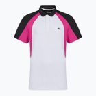 Tricou polo Lacoste Tennis pentru bărbați DH8963 alb/malva negru