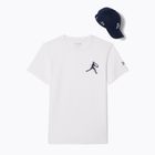 Tricou de tenis Lacoste pentru bărbați TH1044 alb/albastru navy