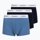 Boxeri pentru bărbați Lacoste 5H5150 3 perechi turquin blue/navy blue/navy blue