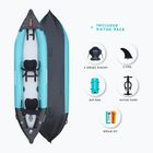 Caiac gonflabil pentru 2-persoană AQUADESIGN Koloa 360 cm blue/black
