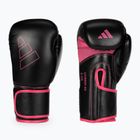 Mănuși de box adidas Hybrid 80, negru și roz, ADIH80