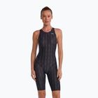 Costum de baie întreg pentru femei TYR Fusion 2 Aerofit Shortjohn black
