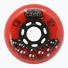 Roți pentru role FR Skates Street Invaders Wheels 80mm/84A X4 red/black