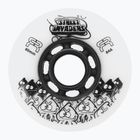 Roți pentru role FR Skates Street Invaders Wheels 80mm/84A X4 white/black
