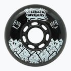 Roți pentru role FR Skates Street Invaders Wheels 84mm/84A X4 black/black