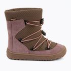 Ghete de zăpadă barefoot pentru copii Froddo Barefoot Tex Track Wool dark pink