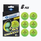Mingi de tenis de masă Donic-Schildkröt Glow In The Dark Poly 40+ 6buc. glow
