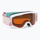 Ochelari de schi pentru copii Alpina Piney white/ flower matt/ orange