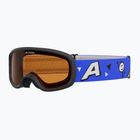 Ochelari de schi pentru copii Alpina Piney 2.0 blue matt/orange