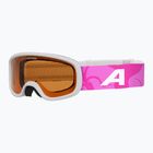 Ochelari de schi pentru copii Alpina Piney 2.0 white/pink matt