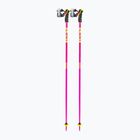 Bețe de schi LEKI Spitfire 3D neon magenta/neon yellow/berry
