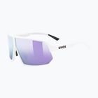 Ochelari de soare UVEX Sportstyle 237 white matt/mirror lavender