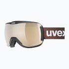 Ochelari de schi  UVEX Downhill 2100 CV black matt/mirror cooper green