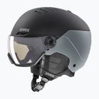 Cască de schi UVEX Wanted Visor Pro V black/silver matt