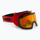 Ochelari de schi  UVEX Evidnt Attract + case black matt/mirror red orange clear