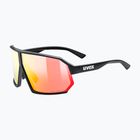 Ochelari de soare UVEX Sportstyle 237 CV black matt/mirror red