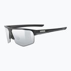 Ochelari de soare UVEX Axos Set black matt/mirror silver/clear